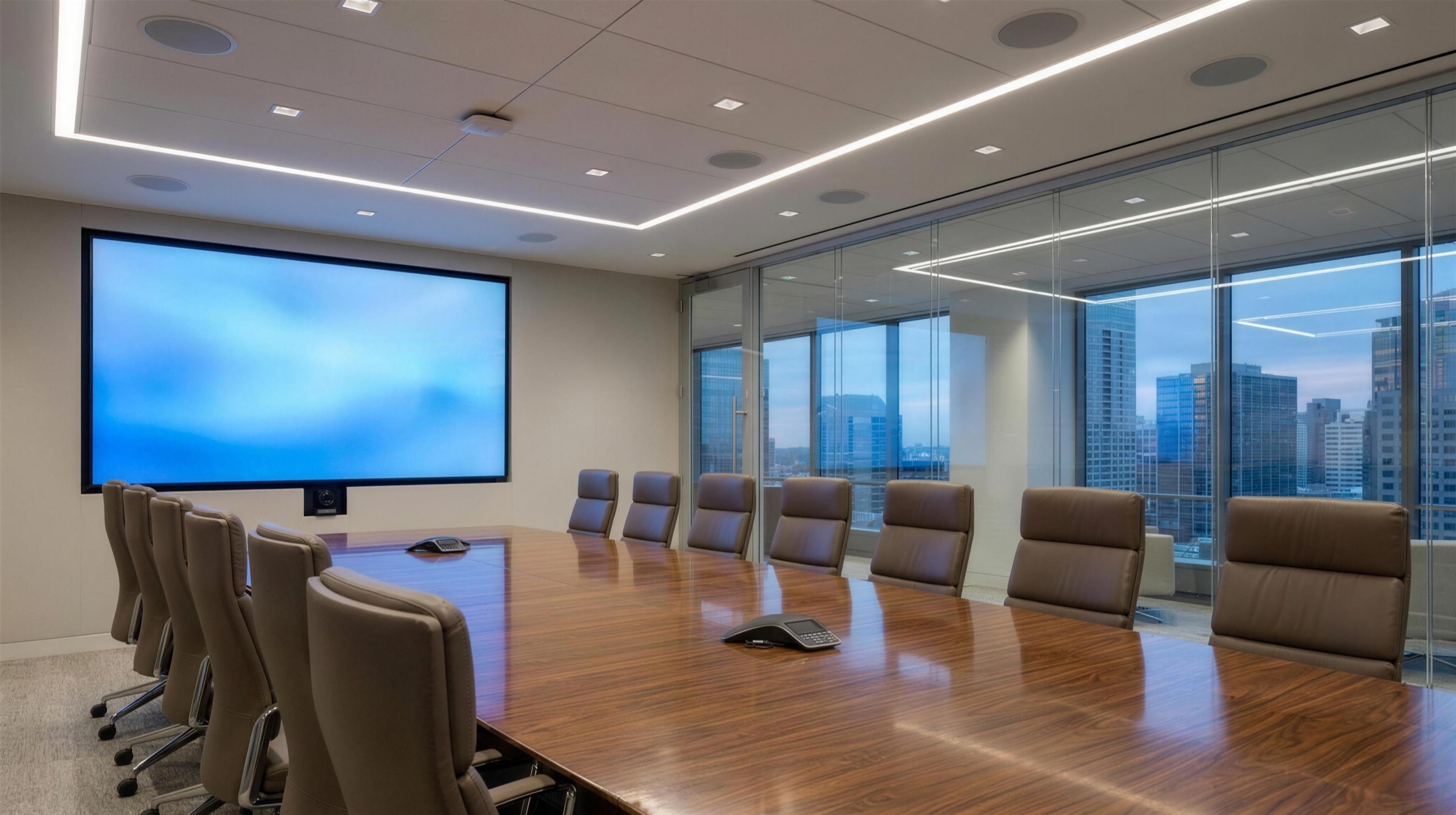 Commercial conference room AV